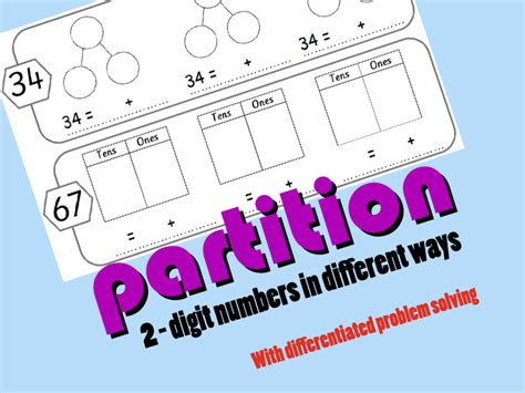 Partitioning numbers in different ways .